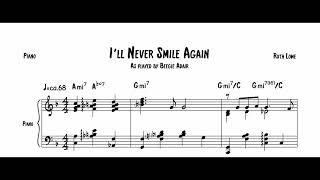 I'll Never smile again - Beegie Adair piano solo transcription