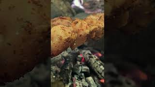 Chicken Kebab In The Forest #Cookinginnature #Chickenkabab  #Solocamping  #Campinglife #Cooking