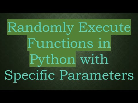 Randomly Execute Functions