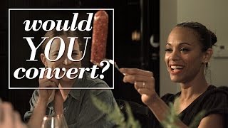 Would you convert? | Rosé Roundtable with Zoe Saldana, Cisely Saldana, Mariel Saldana and friends