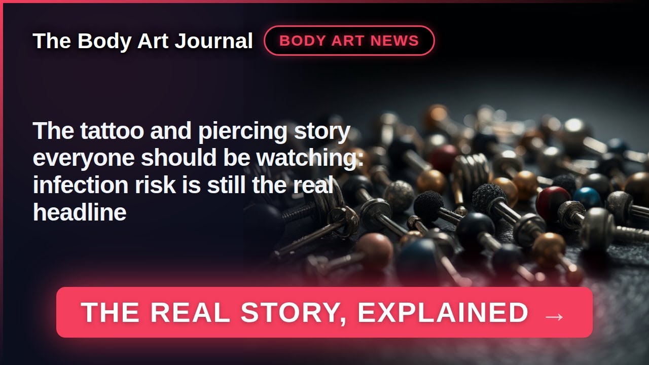 The tattoo and piercing story everyone should be watching: infection risk is still the real headline