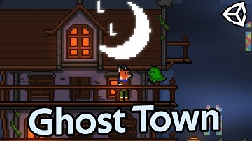 Creating a GHOST TOWN In My Indie Game • Lunal Lane Devlog