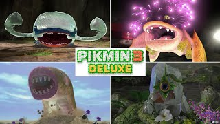 Pikmin 3 Deluxe  All Bosses + Secret Bosses (No Deaths)