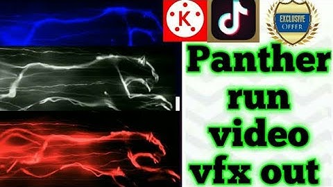 Panther text video vfx | make panther video text vfx| kinemaster editing
