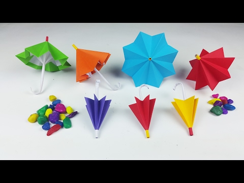 How To Make Umbrella With Chart Paper