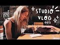 STUDIO VLOG 003 | SHOOTING NEW PRODUCTS, PACKING ORDERS &amp; DRAWING OUTSIDE