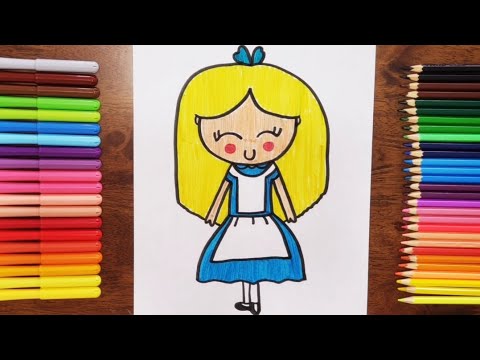 Como dibujar a ALICIA EN EL PAÍS DE LAS MARAVILLAS | how to draw Alice in  wonderland| Disney - thptnganamst.edu.vn