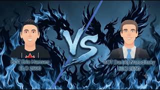 Duel Chess Streamers BOT 🕹️ll BOT Eric Hansen (White) vs BOT Daniel Naroditsky (Black)