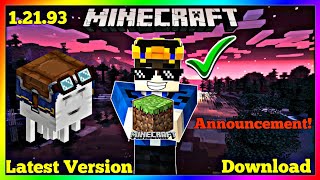 Minecraft PE 1.21.93 Patched APK Download ✅ (Official + Mediafire)