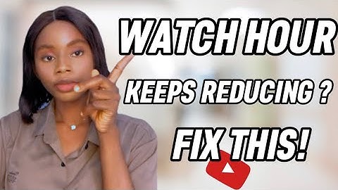 Why your Watch Hour is Decreasing and How to Fix it