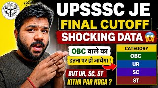 Big Update : UPSSSC JE final Cutoff OBC wale ko itna par ho jaye and 4000 Students data shocking.