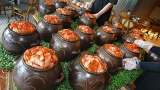 Amazing! Jar spicy grilled chicken / Korean street food