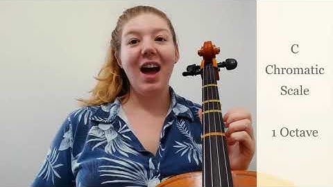 Cello | C Chromatic Scale - 1 Octave