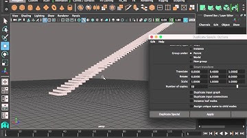 Maya 2016 Basics 06: Pivot Point and Duplicate Special