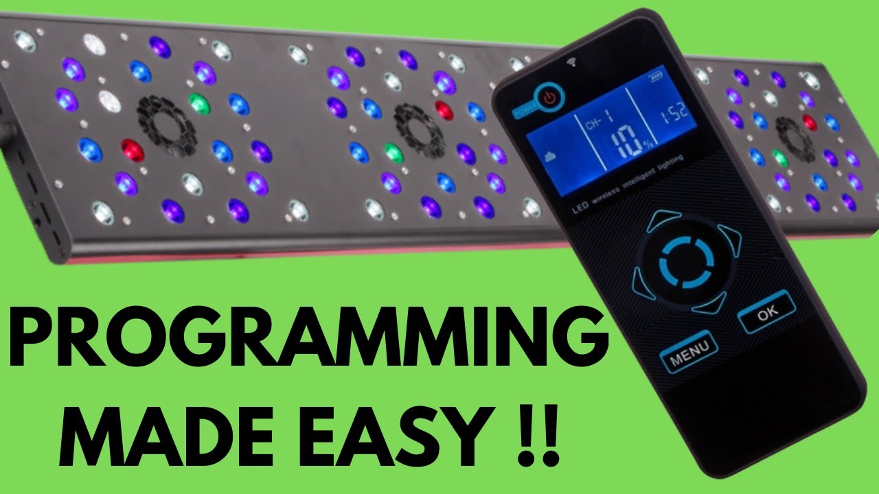 typist Early Mordrin How to program the Evergrow v2 pro LED | How to guide | Saltwater tank -  YouTube