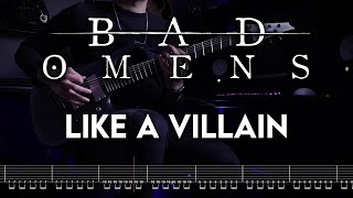 BAD OMENS - Like A Villain | Guitar Cover + Screen Tabs