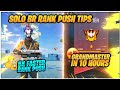 Solo BR Rank Push Tips & Tricks || BR Rank Faster Push Tips and tricks