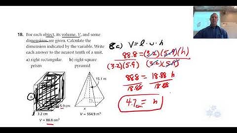 FM 10 1.5 #18 finding missing dimension in prism and pyramid