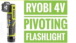 Ryobi USB 4V Pivoting Flashlight w/ Laser