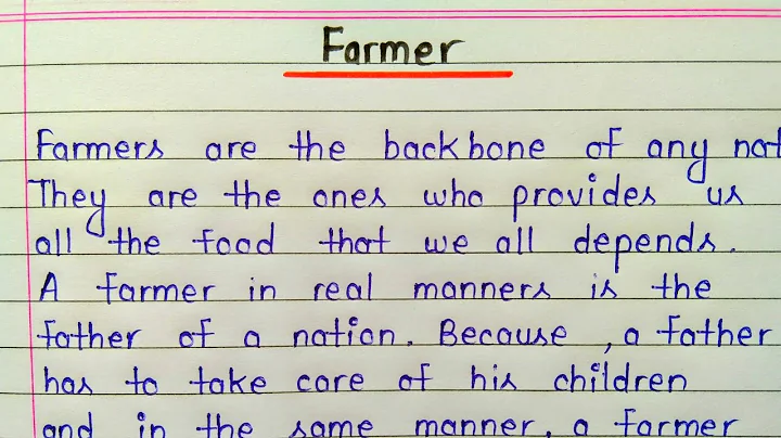 Farmer essay in english|| Essay on farmer in english for students - DayDayNews