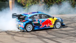 Ford Puma Hybrid Rally1 WRC | Great Sounds, Donuts, Accelerations