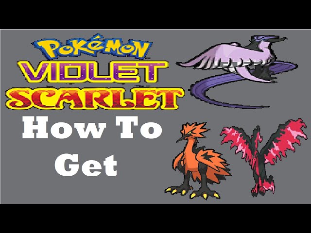 Galarian Zapdos Para Pokémon Scarlet E Violet - Outros - DFG