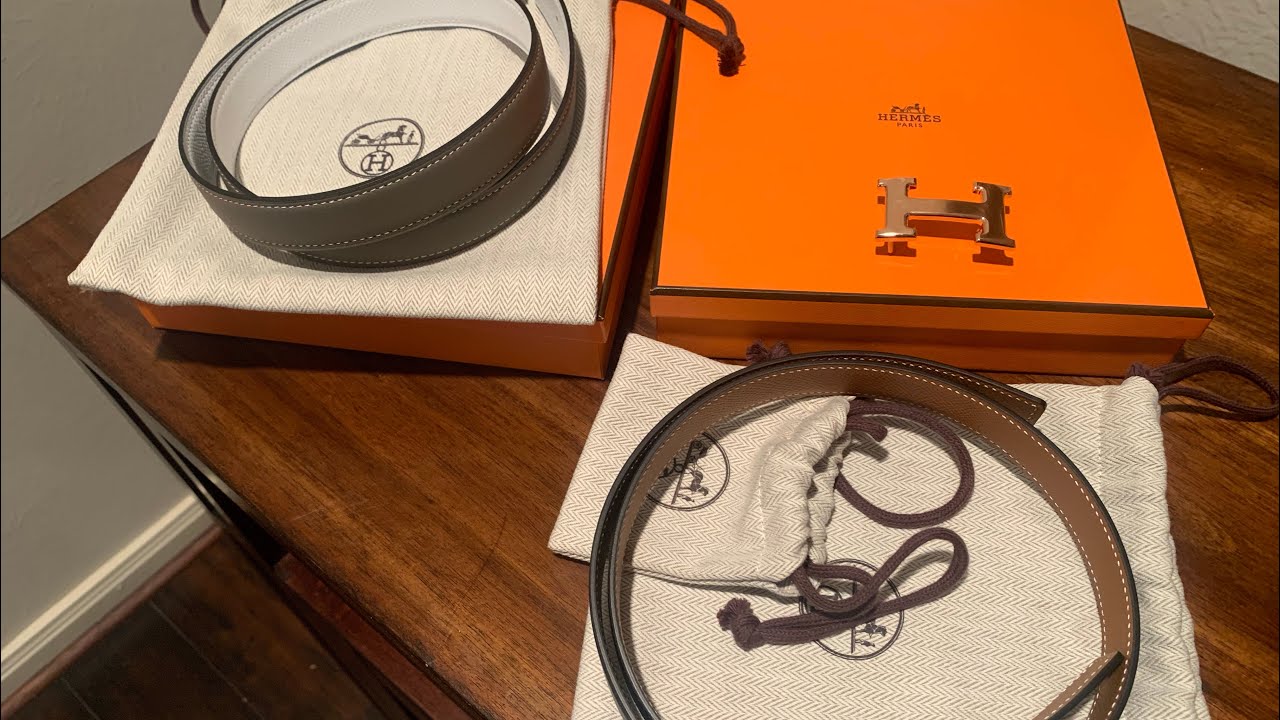 Stunning white/black/gold Hermes belt? Hermes White Kelly 18 Belt – MILNY PARLON main image 4