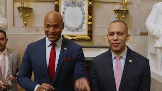 Leader Jeffries And Governor Moore Speak To Press