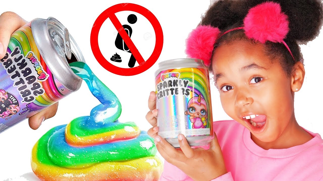 POOPSIE SPARKLY CRITTERS - Verity fait du slime aux toilettes ! - YouTube