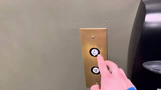 Vintage slap on Westinghouse Traction Elevators at The Elevator Hub Building Tacoma, WA
