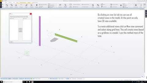 Tekla 2017 basics   How to create views in Tekla
