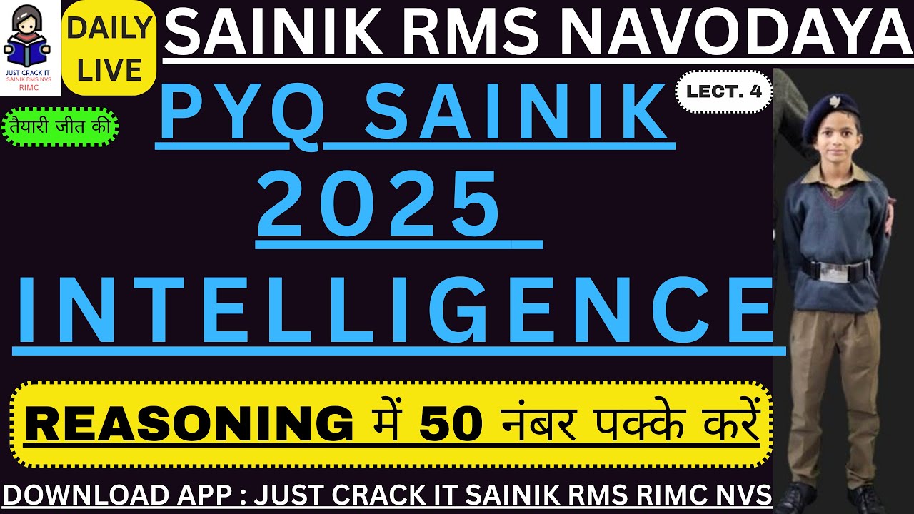 SAINIK PYQ INTELLIGNCE 2025 CLASS 6 # SAINIK  NVS  RMS
