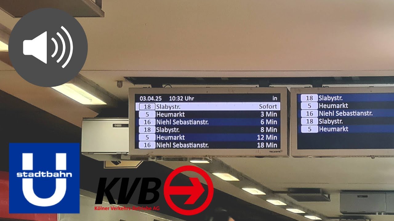 KVB Bahnhofsansagen #1 [Stadtbahn Köln] - YouTube