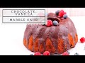 Chocolate-vanilla marble bundt cake with ganache! @MexMundo