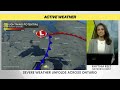 Hail and strong winds to impact Ontario to start the week | #forecast