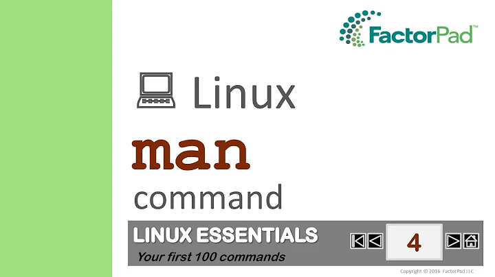 Linux man command summary with examples