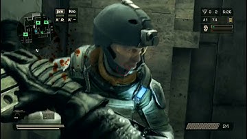 Killzone 2 Radec Academy Warzone PS3 Multiplayer 2 vs 3 noobs 2015 11 05