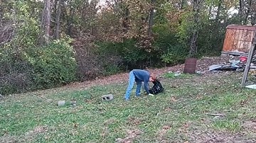 A lot of talking, a little bit of trash collecting