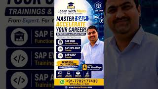 SAP EWM-ABAP TRAINING COURSE || Mans Nagar || EWM ABAP @LearnwithMans