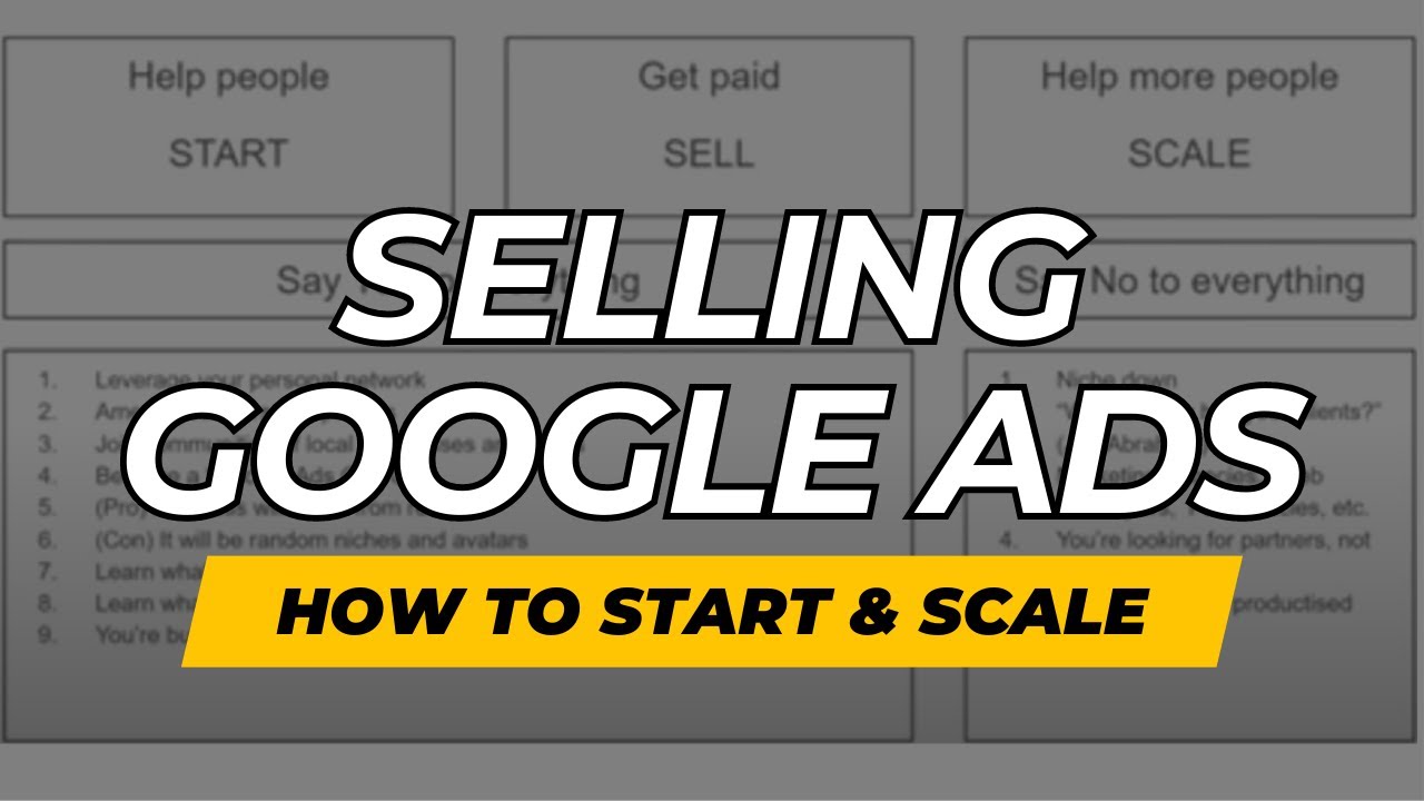 How to Sell Google Ads Services - Start & Scale a B2B Business