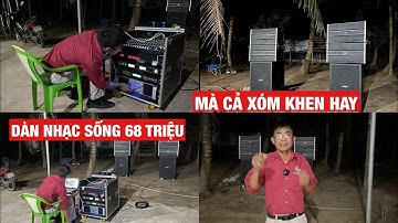 Dàn Loa Array Nhạc Sống Kẹo Kéo (68 triệu) về Giồng Trôm - Bến Tre. Cấu Hình Đơn Giản - Dễ Di Chuyển