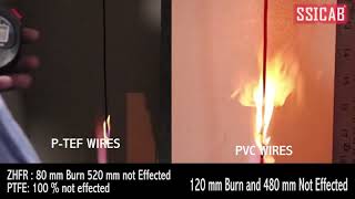 P-TEF Wires Flammability Testing || SSI Cables ||
