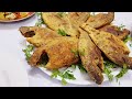 سمك مقلى بطريقة المطاعم وأرز صيادية تحفة 
