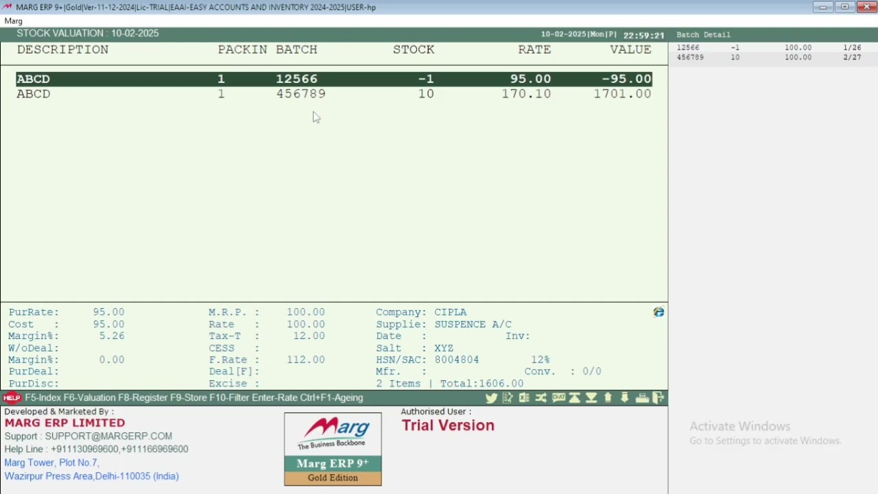 How to Check Item Stock with stock valuation in Marg ERP | Step-by-Step Guide
