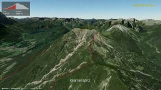 Kramerspitz ∆ hiking trails ∆ 3d-trail.com/germany/