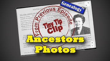 Photos in Immigration Records and Yearbooks: Tiny Tip Clip