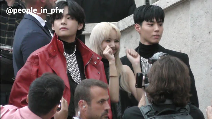 Taehyung 김태형 / V 뷔 [BTS], Lisa 리사 and Park Bo Gum 박보검 - Celine Menswear SS23 in Paris - 26.06.2022 - DayDayNews