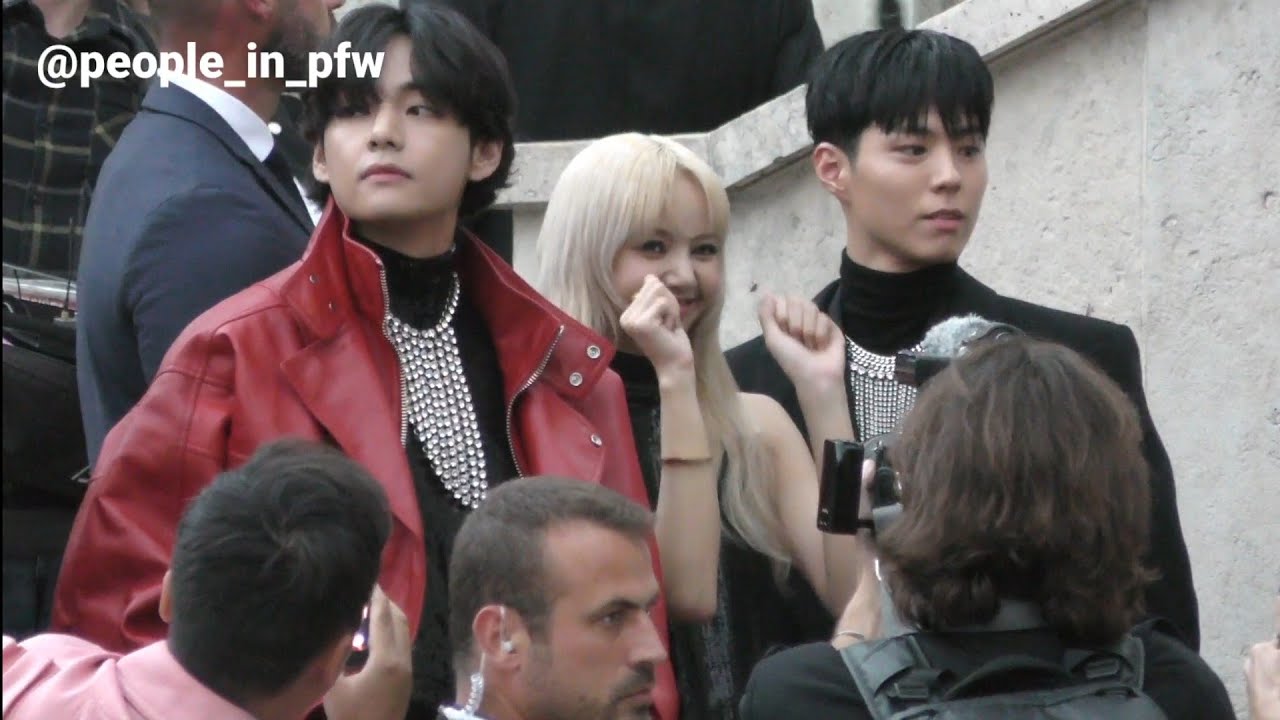 Taehyung 김태형 / V 뷔 [BTS], Lisa 리사 and Park Bo Gum 박보검 - Celine Menswear  SS23 in Paris - 26.06.2022 