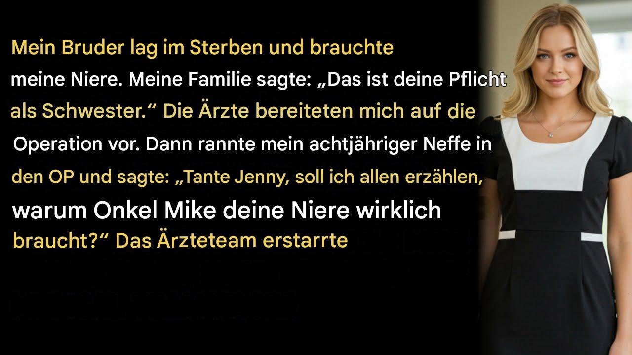 Mein Bruder brauchte meine Niere – die Familie nannte es Pflicht, die Ärzte bereiteten alles vor