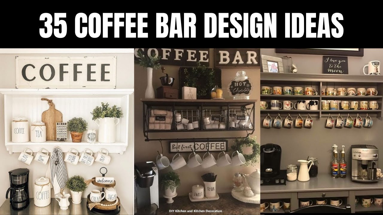 35 Coffee Bar design Ideas at home || J4 Vlogs - YouTube